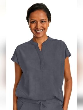 Healing Hands Purple Label Pewter Journey Top Sz XL NWT